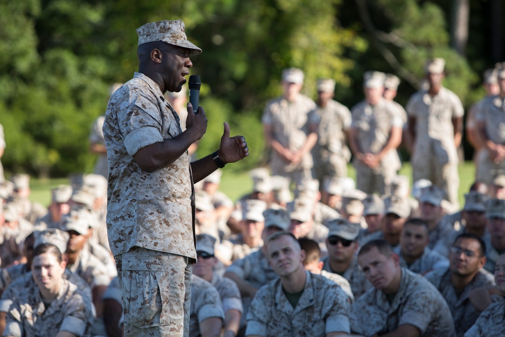 Sergeant Major of the Marine Corps visits MCAS Cherry Point