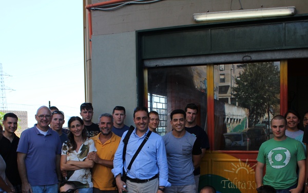 Marines, sailors clean up after-school center in Catania