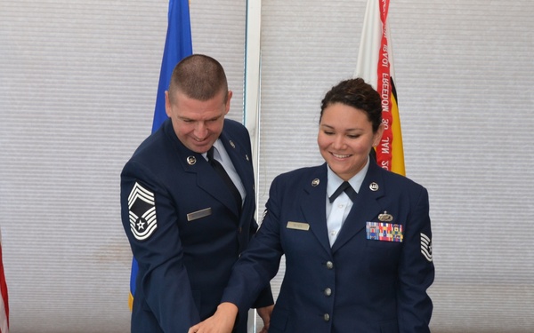 Army &amp; Air Force Exchange Service cake cutting in celebration of the US Air Force's 68th Birthday
