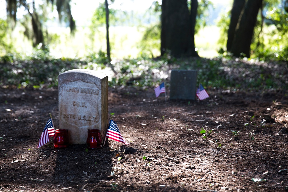 Edgerly Cemetery unveiled, Binyard family honored at MCAS Beaufort