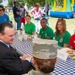 Rick Dearborn visits with Maxwell Airmen