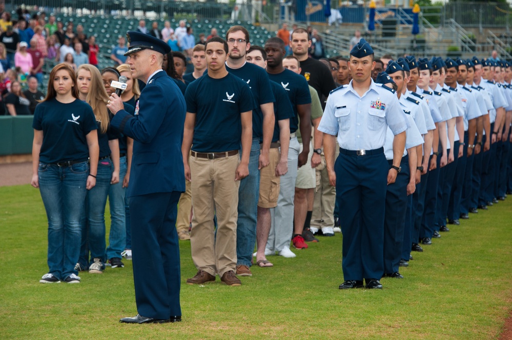 Biscuits hold Military Appreciation Night