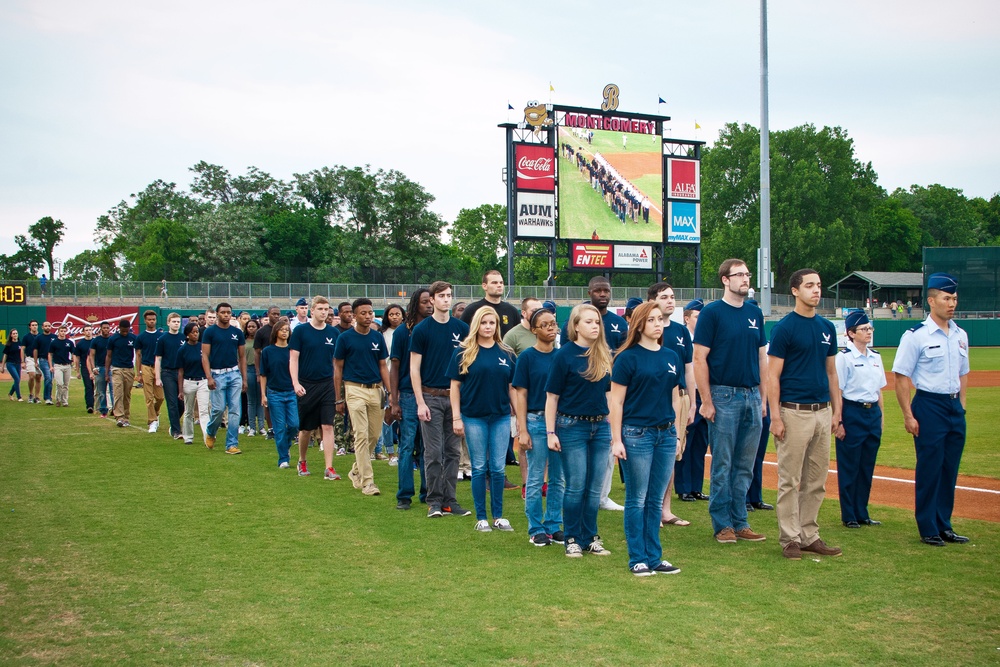 Montgomery Biscuits hold Military Appreciation Night