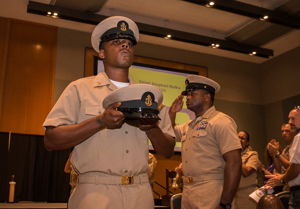 Pre-Commissioning Unit Gerald R. Ford (CVN 78) Chief Pinning