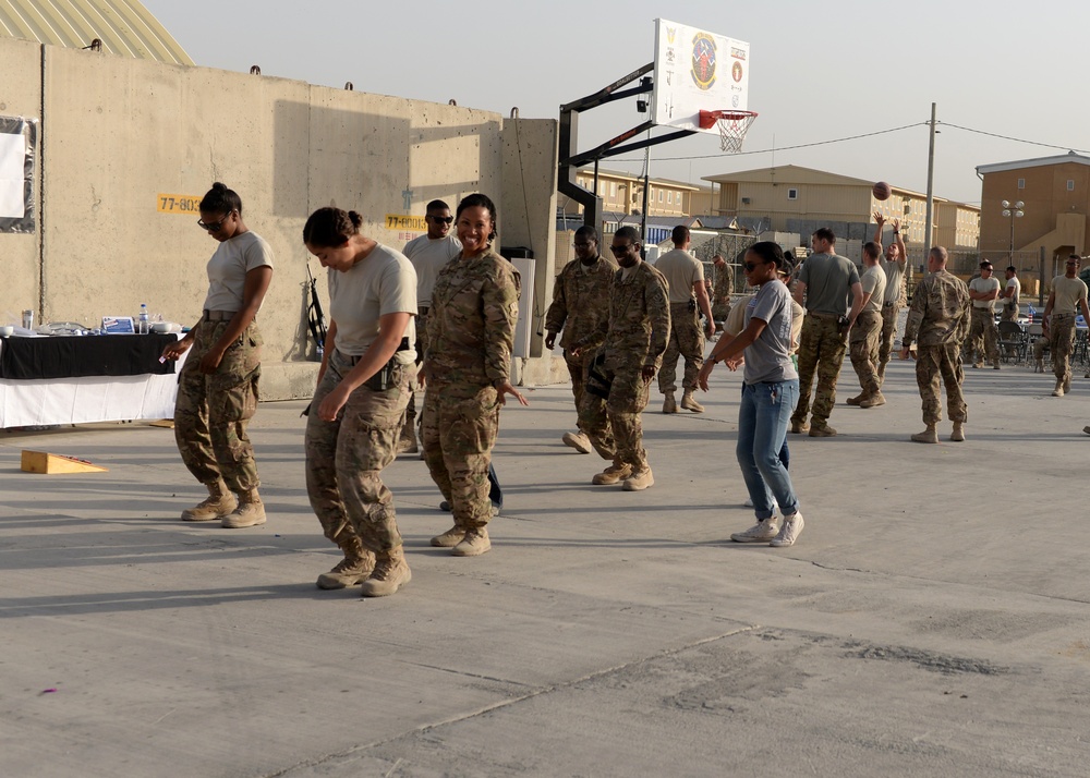 Vulture Airmen celebrate Air Force birthday with block party