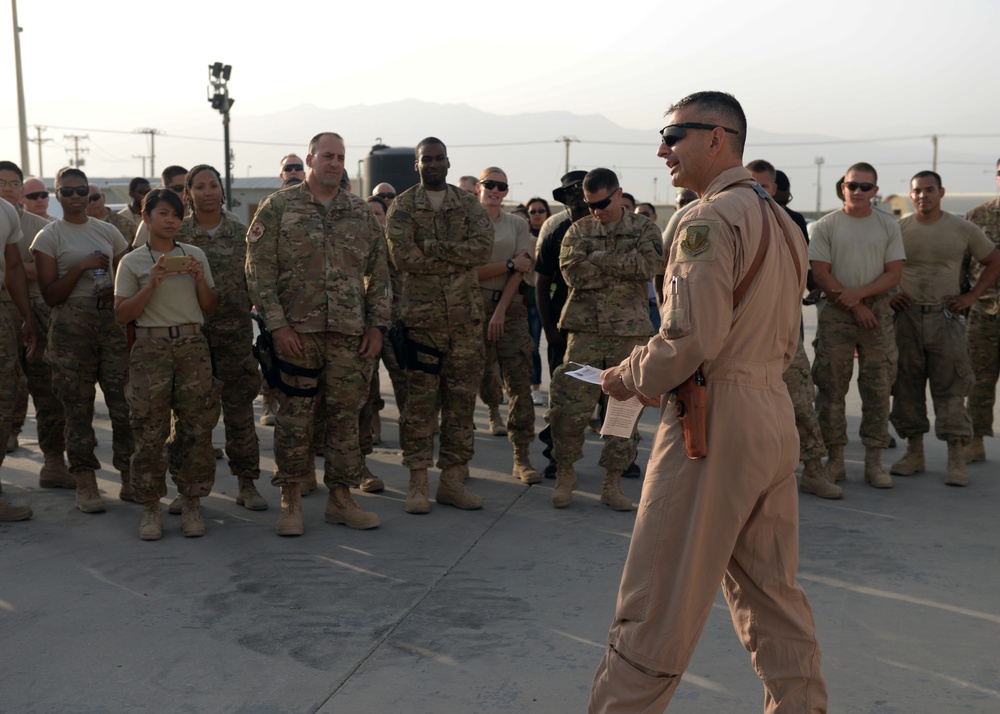 Vulture Airmen celebrate Air Force birthday with block party