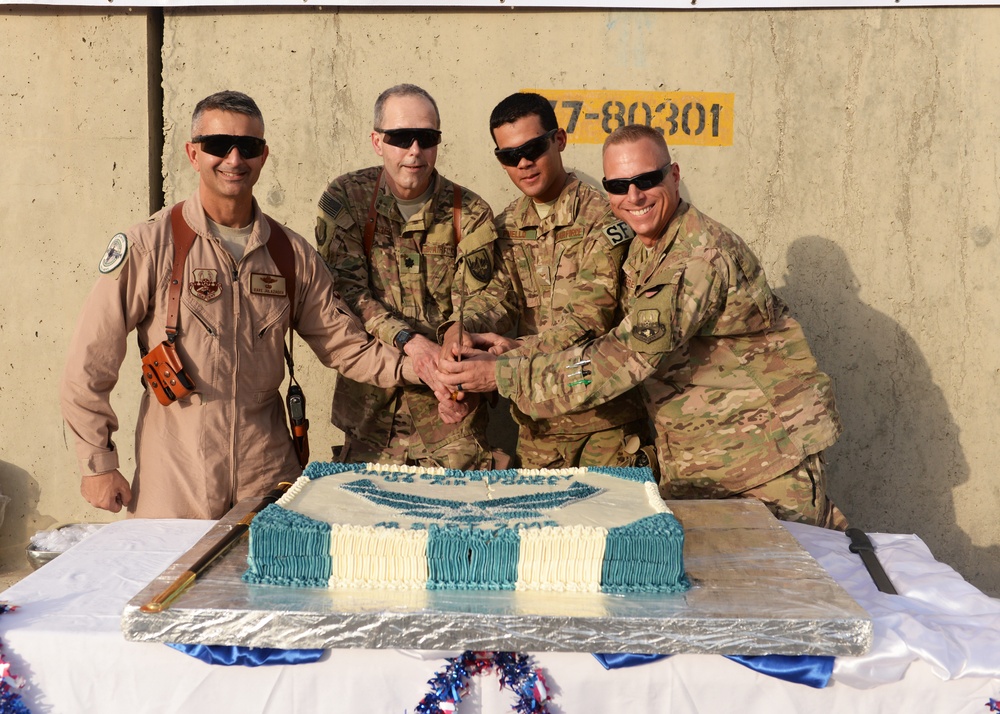 Vulture Airmen celebrate Air Force birthday with block party