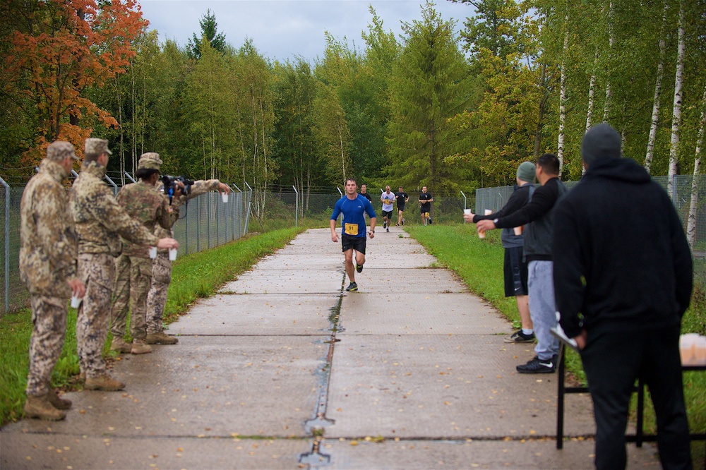 Army Ten-Miler Shadow Run held on Latvian Airfield