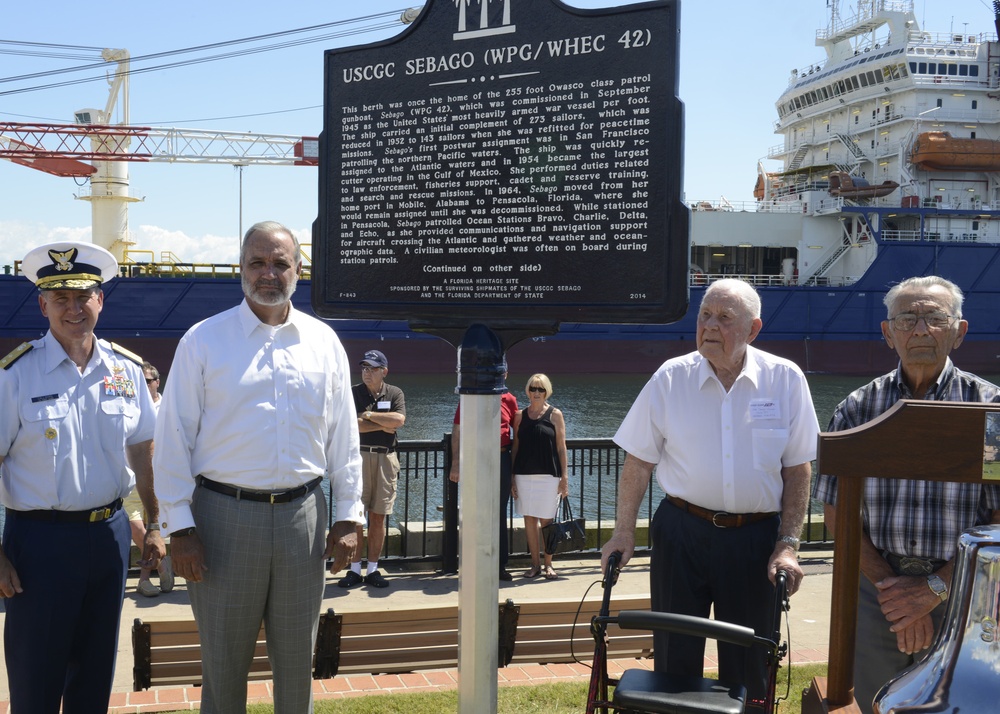Coast Guard Cutter Sebago Plaque Dedication