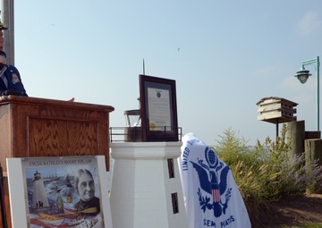 Coast Guard honors 19th century lighthouse keeper Kate Moore during memorial dedication ceremony