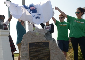 Coast Guard honors 19th century lighthouse keeper Kate Moore during memorial dedication ceremony
