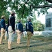 West Virginia Rough Riders lay a wreath at the Rough Riders Monument in Arlington National Cemetery