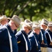 West Virginia Rough Riders lay a wreath at the Rough Riders Monument in Arlington National Cemetery