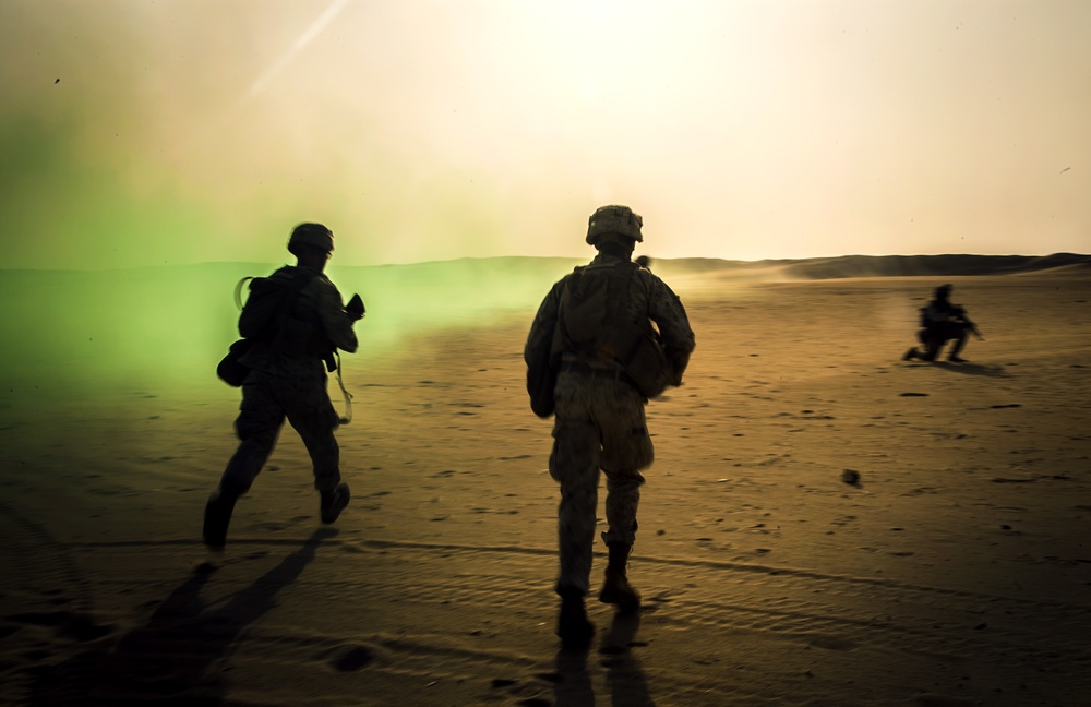 US Marines hone infantry tactics in Kuwait