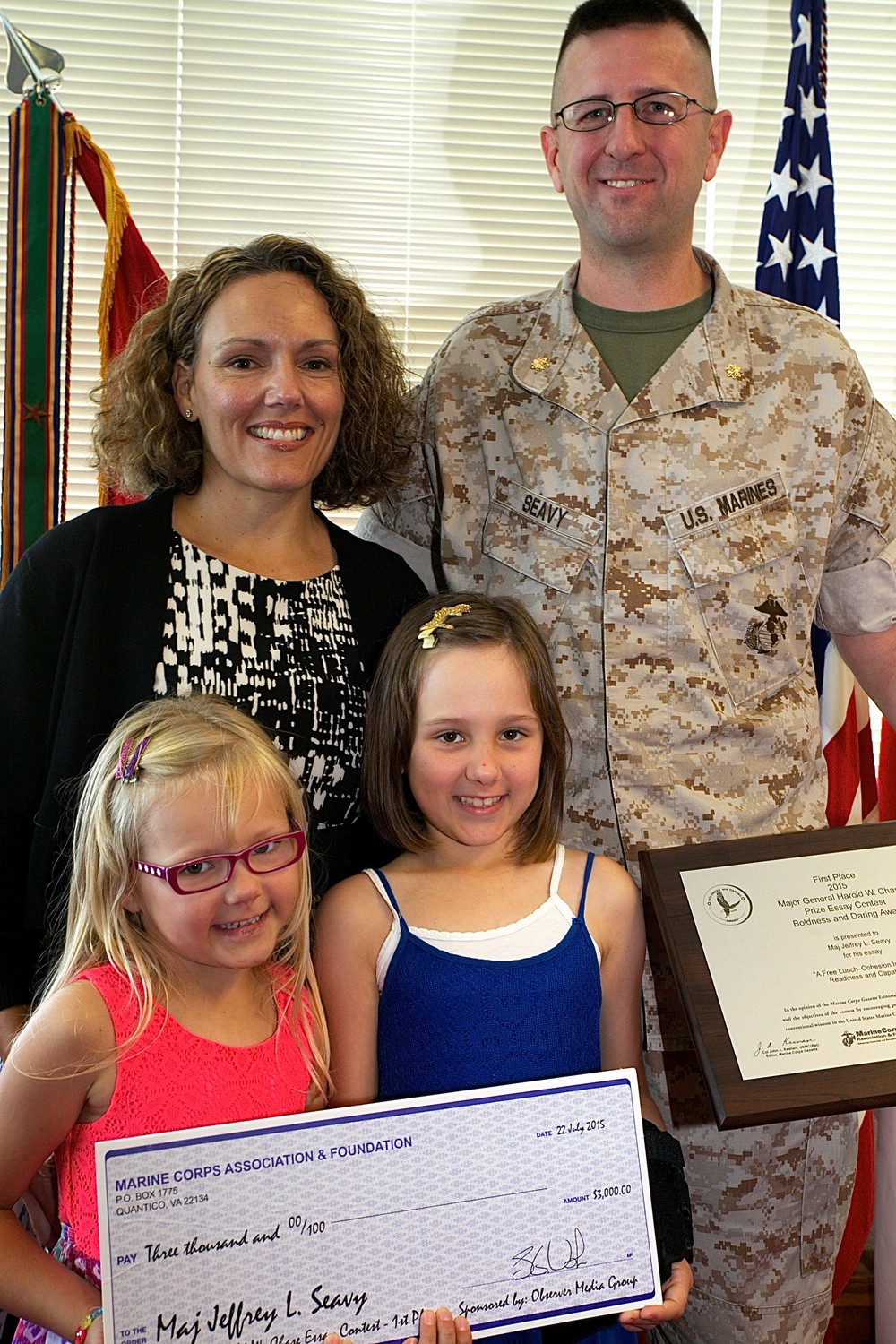 Iowa Marine wins General Chase essay contest