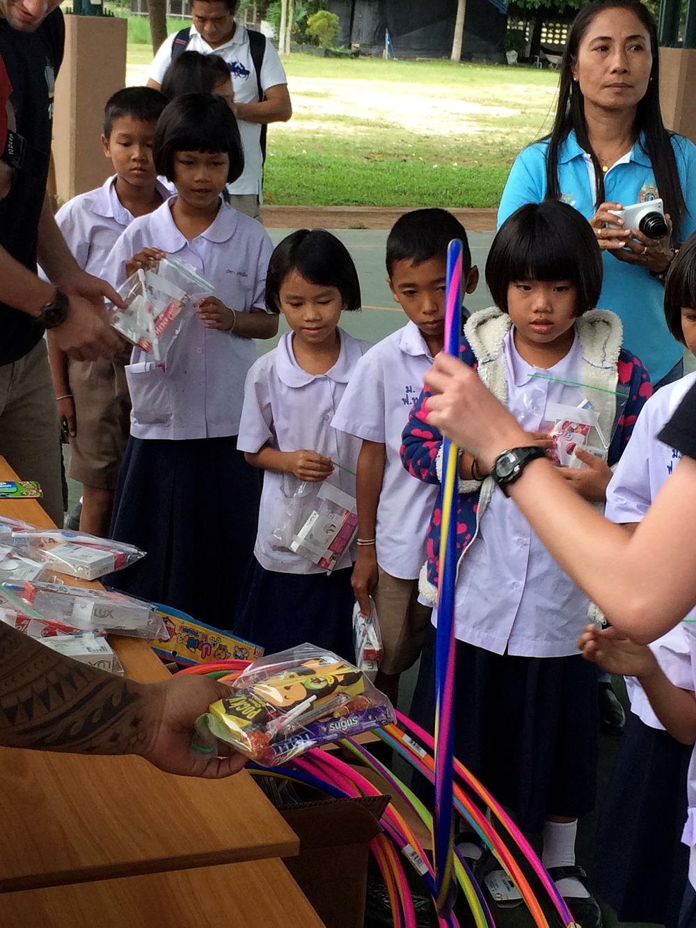 Military Sealift Command’s USNS Pecos crew delivers cheer to Thai children