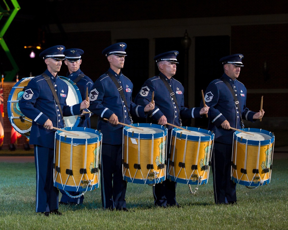 Air Force ceremonial elements commemorate U.S. Air Force’s 68th birthday with military performance