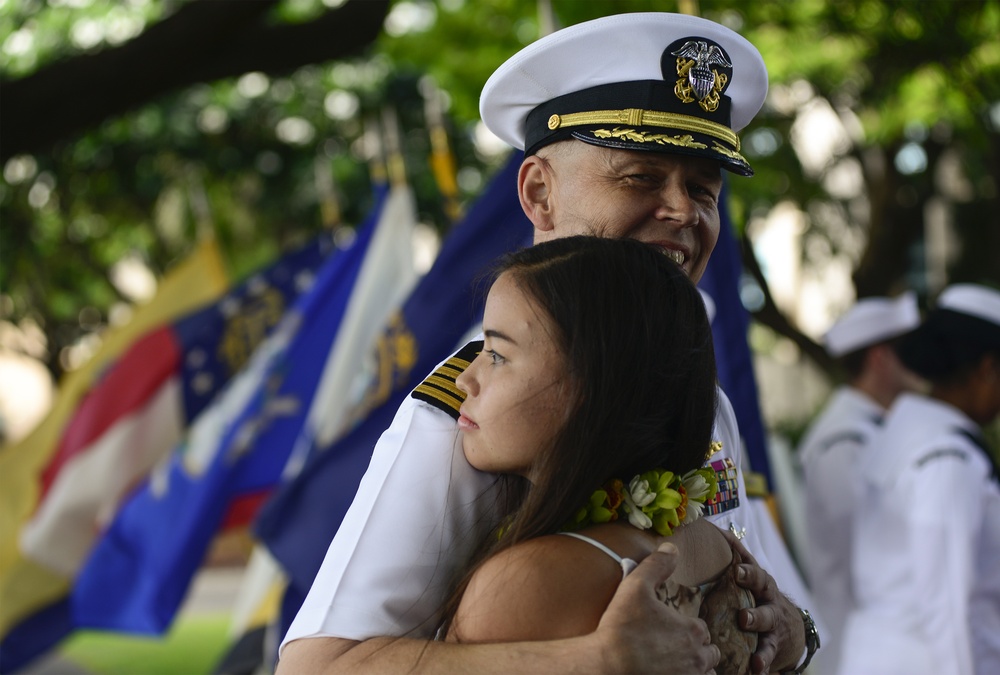 Retirement Ceremony at USS Parche Park and Submarine Memorial