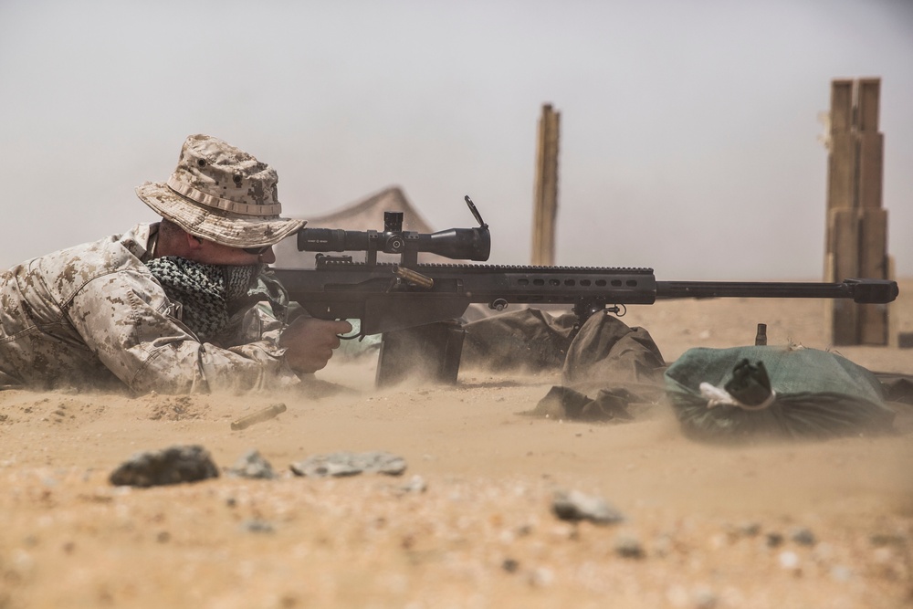 15th MEU Marines train to neutralize threats from a far