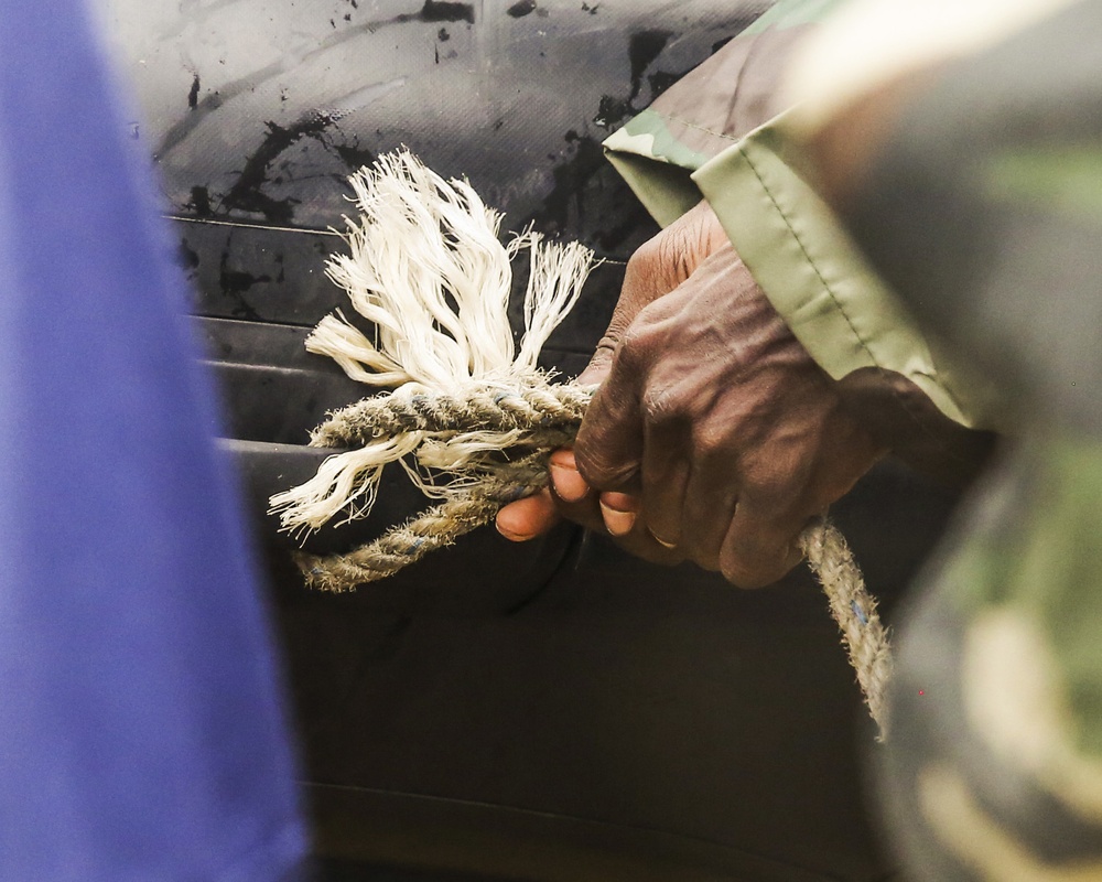 Partnership in action: U.S. Marines, Coast Guardsmen, Senegalese military refine small-boat skills