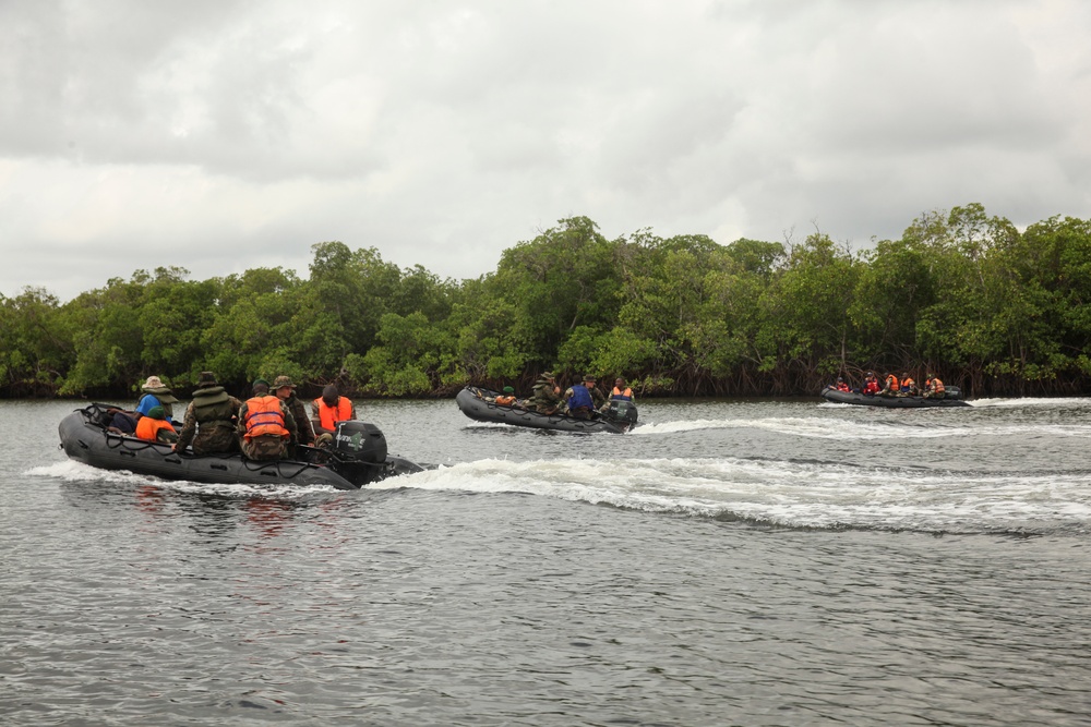 Partnership in action: U.S. Marines, Coast Guardsmen, Senegalese military refine small-boat skills