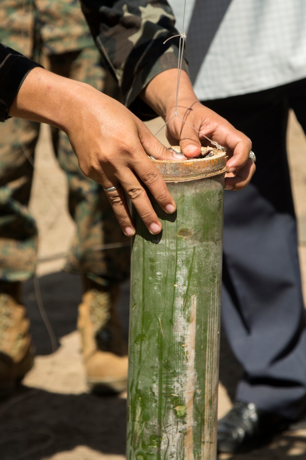US Marines break ground during Philippines exercise