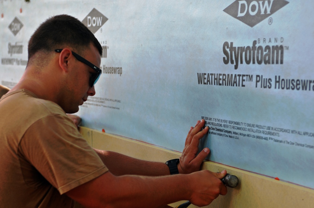 NMCB 133 Seabees volunteer for Habitat for Humanity