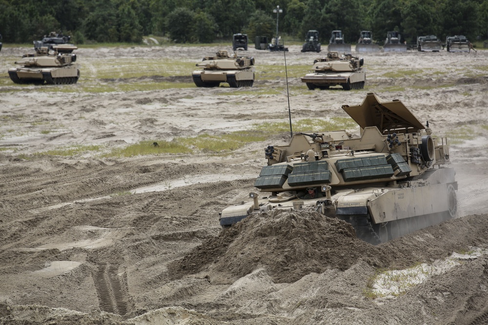 2nd Tanks, 2nd CEB forge, lead during breaching exercise