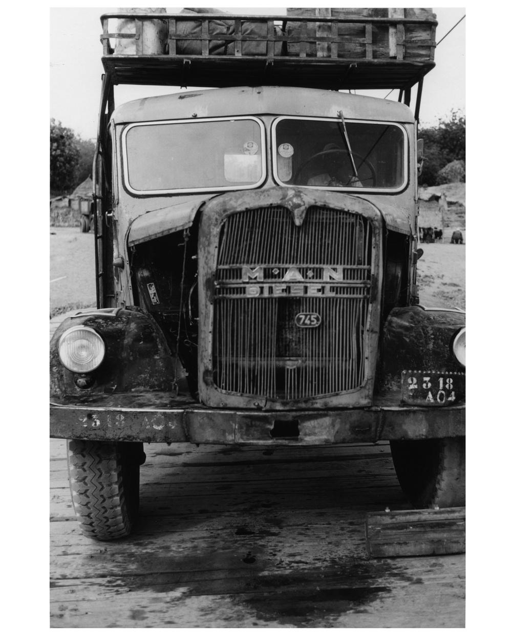 Vintage Truck Carrying Drought Relief Supplies, Sahel, Chad