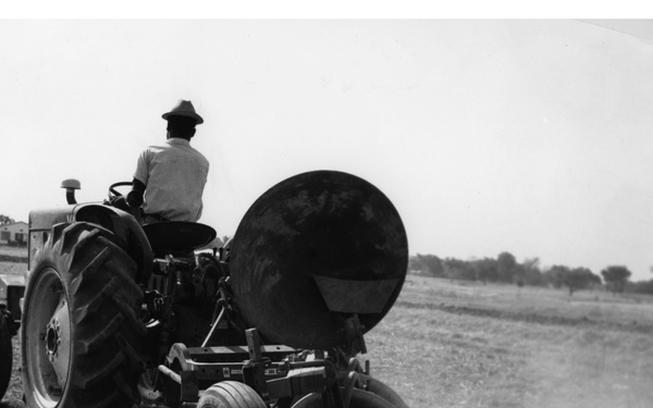 Mr. J. B. Anaregea Demonstrates Tractor at Navrongo Farm Mechanization School