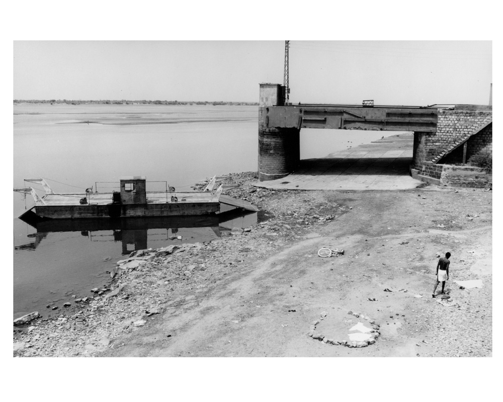 Barge on Niger River, Mali