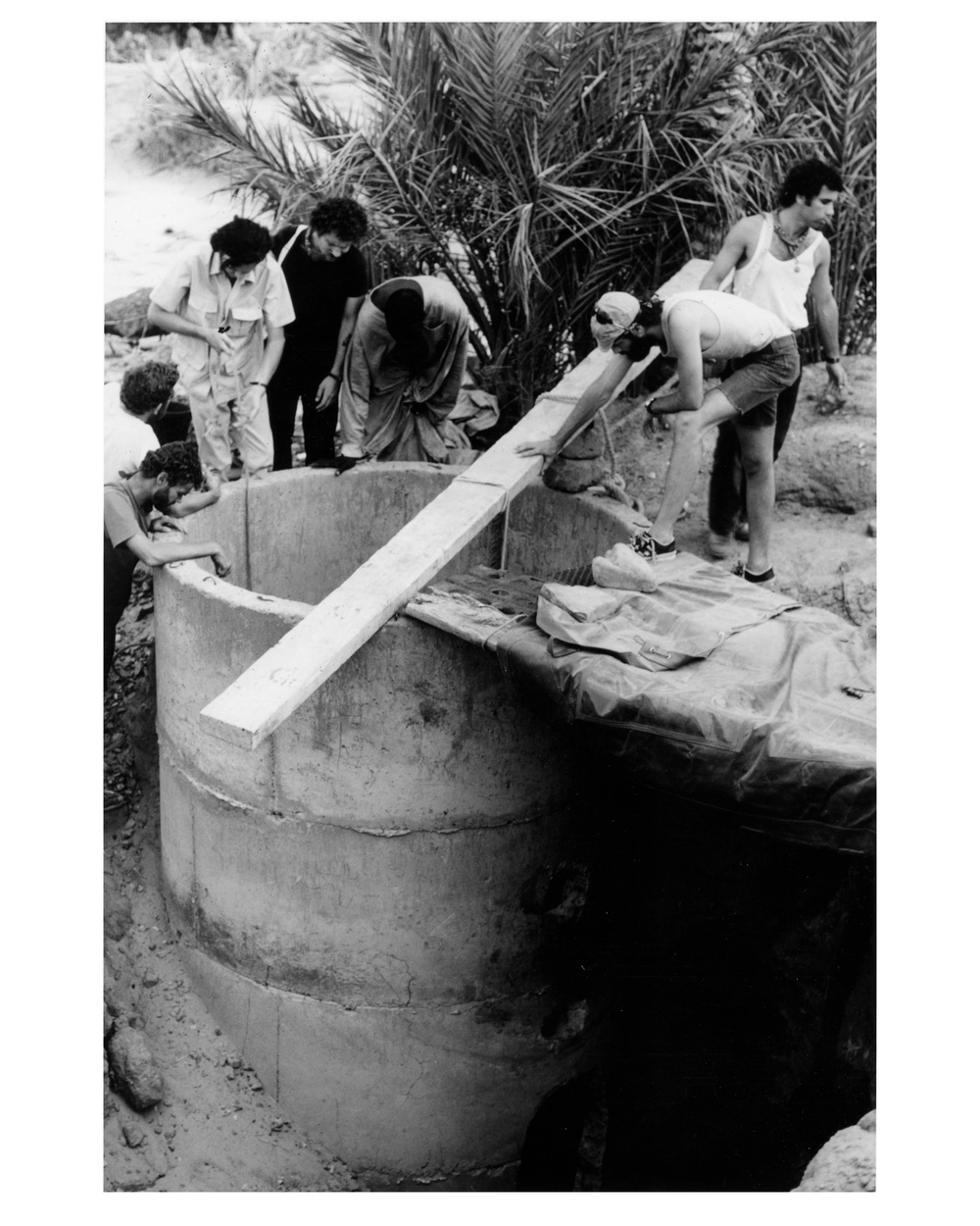 Peace Corps Volunteers Building a Well