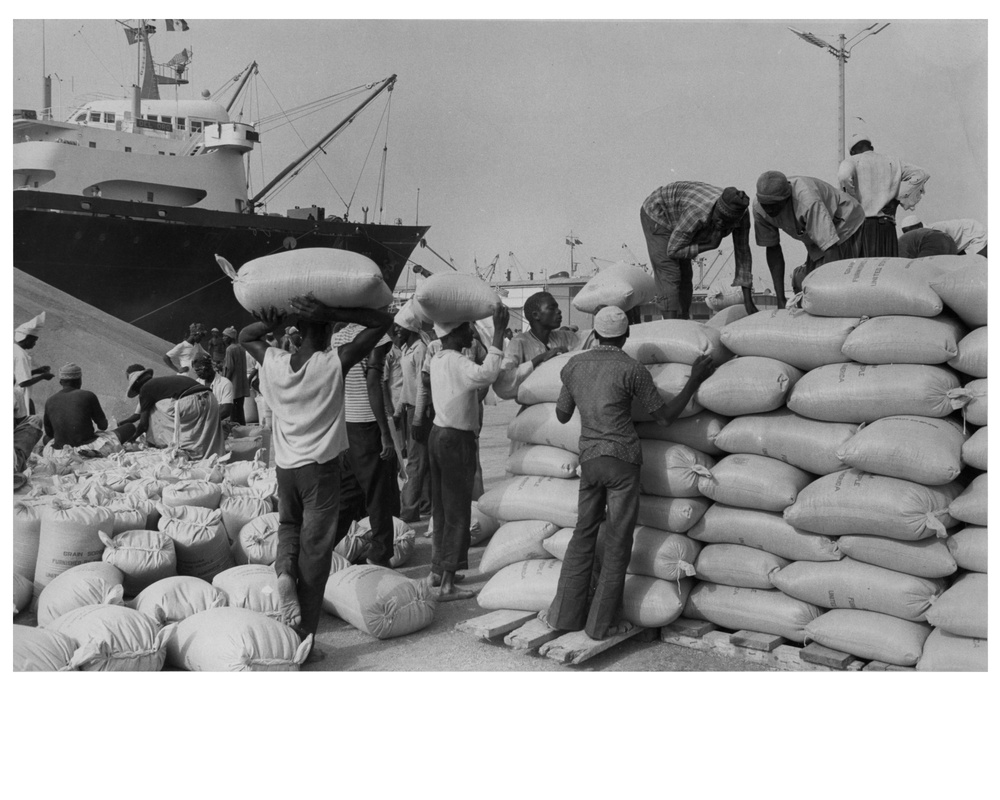 U.S. Grain Sorghum Unloaded at Dakar, Senegal