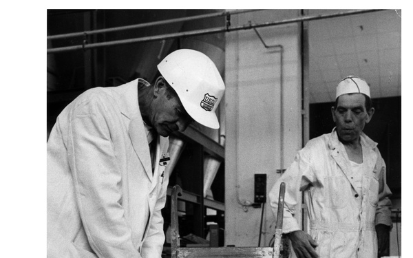 Men Working at Fish Protein Concentrate Flour Plant