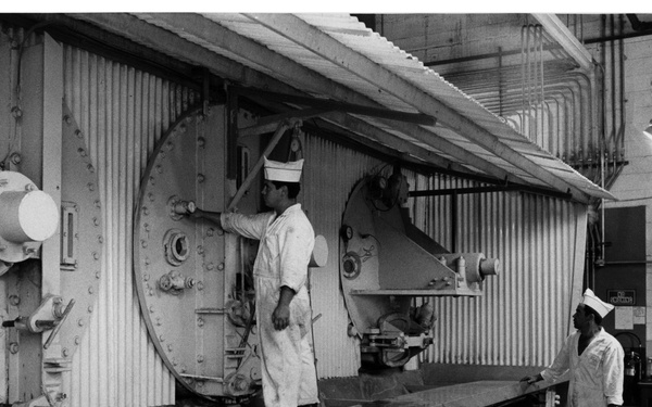 Men Working at Fish Protein Concentrate Flour Plant