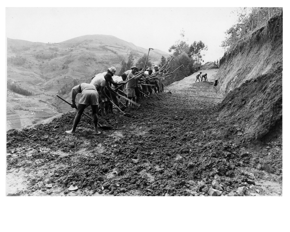 Workers on Birambo-Gisovu Road Project