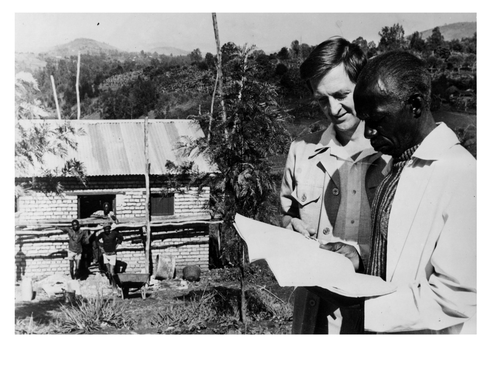 ADRA Director Wally Amundson and Chef des Travaus Simon Nzeyimana