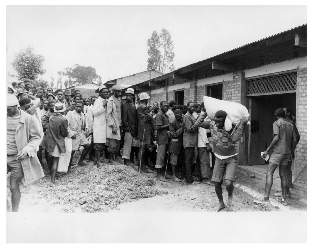 Road Workers Receiving Food Payment