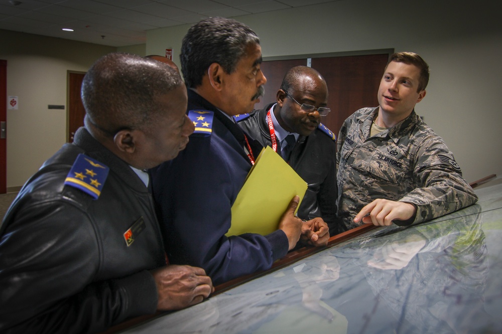 Republic of Angola officers visit Army Aviation Support Facility