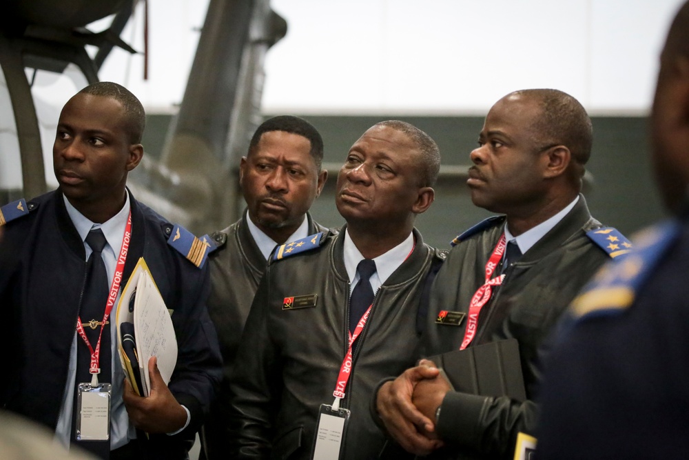Republic of Angola officers visit Army Aviation Support Facility
