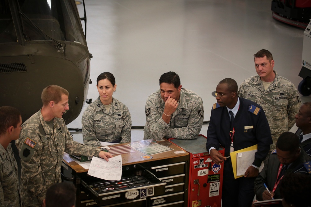 Republic of Angola officers visit Army Aviation Support Facility