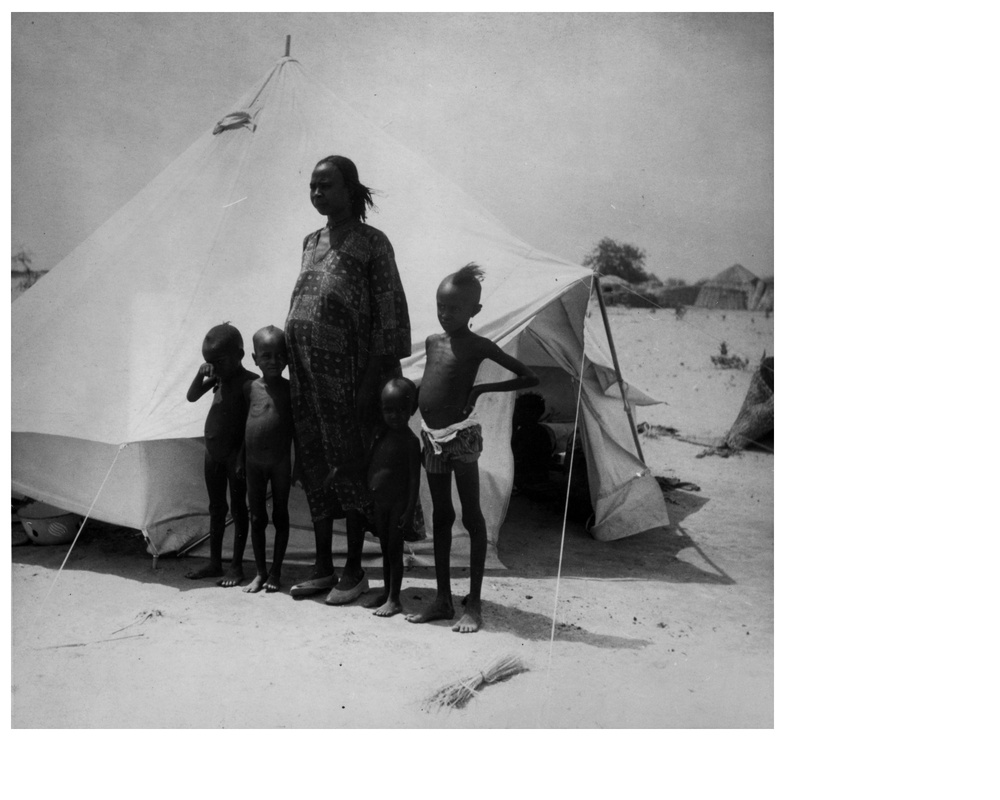 Woman with Children, Refugee Camp, Chad