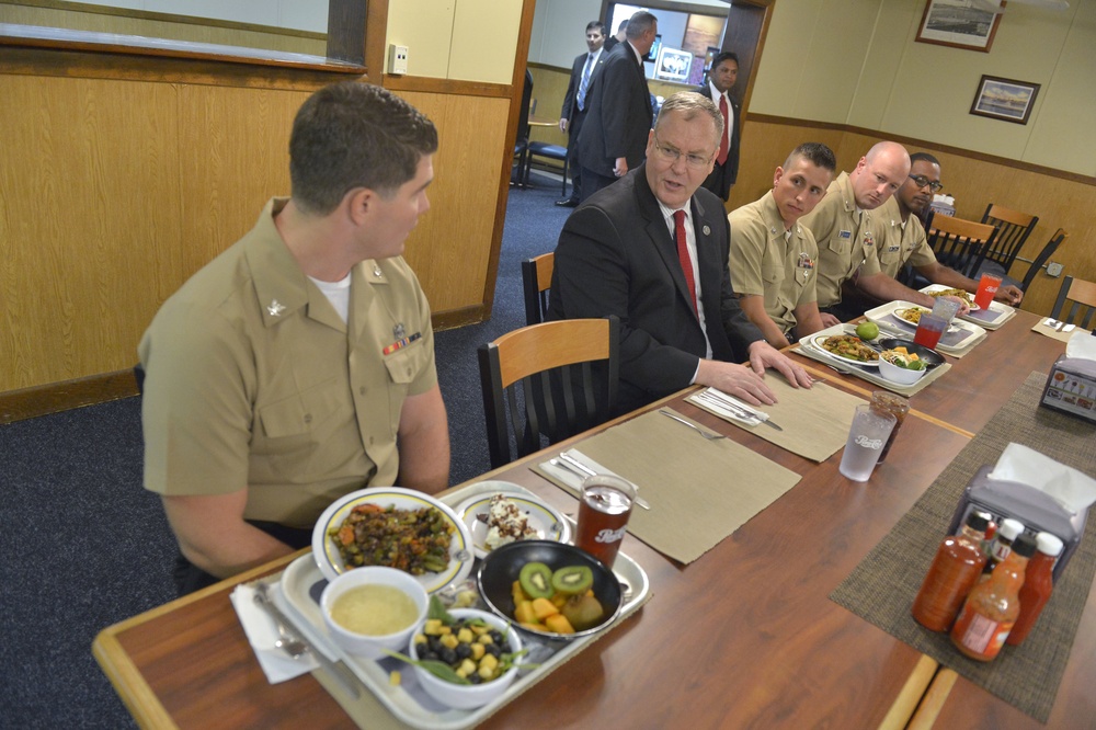 Deputy Secretary of Defense Bob Work visits Groton Sub Base