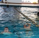 U.S. Marines swim aboard Camp Lemonnier