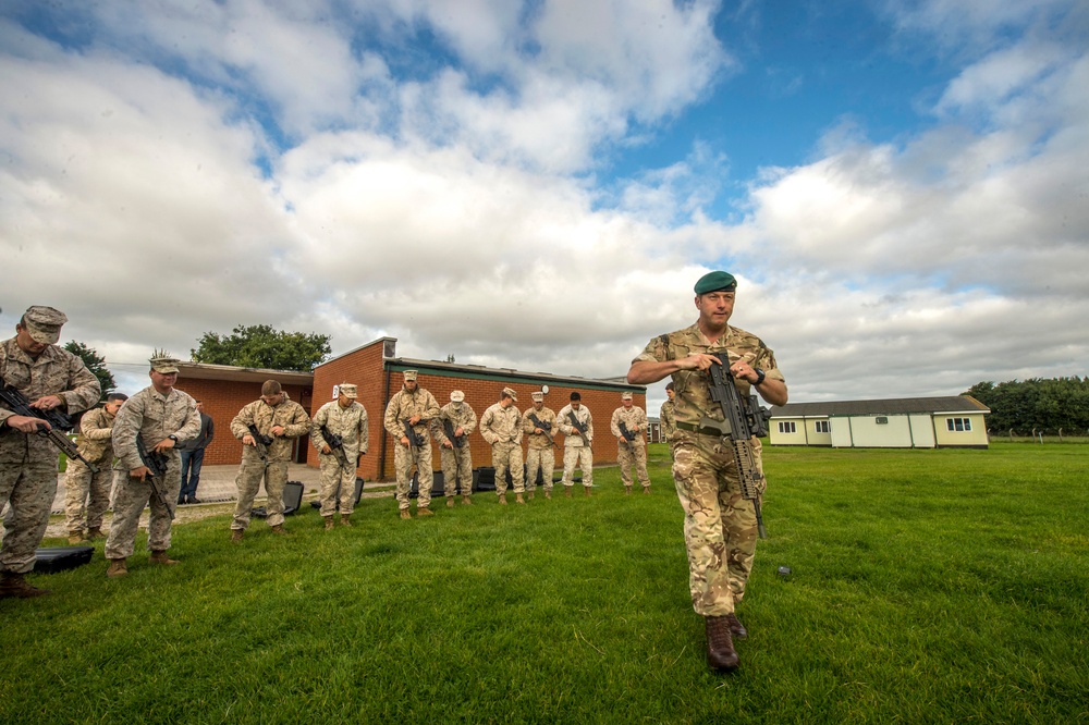 Marine Corps Shooting Team competes in Royal Marines Operational Shooting Competition