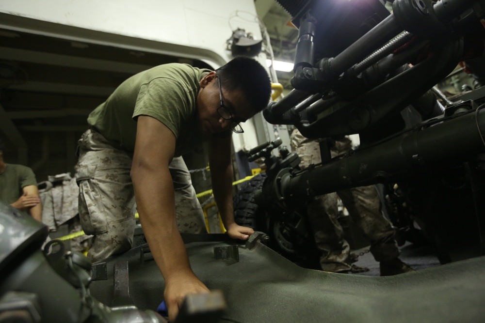 13th MEU Marines are in PMINT condition at sea