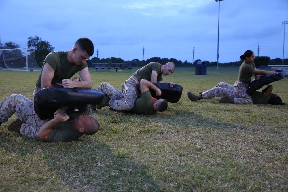 Headquarters and Service Battalion, U.S. Marine Corps Forces Command, Holds Cohesion Training