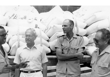 Arrival of PL-480 Title I Flour