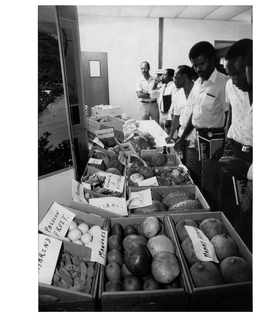 Men with Produce Display