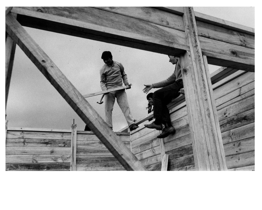 The People of Chepe Hill Devote Much of Their Free Time to Working on the Housing Project. In Exchange for Their Labor - They Receive American Surplus Food - Chile